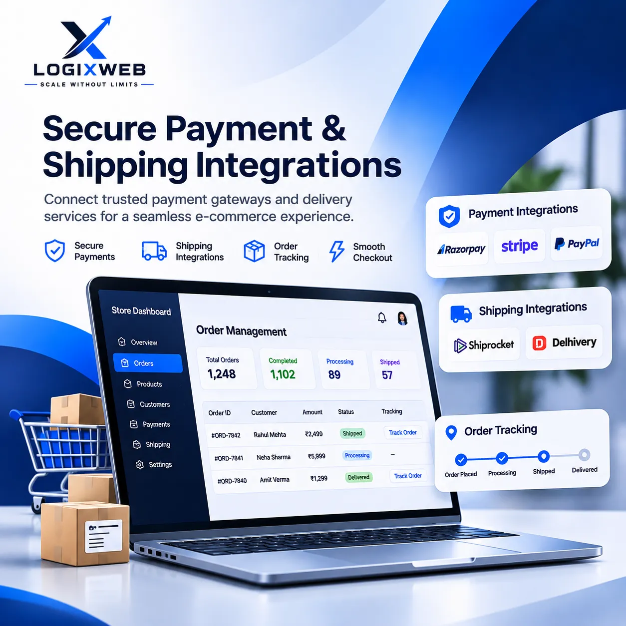 Secure Payment & Shipping Integrations
